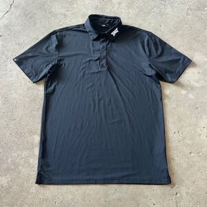 PXG Polo Shirt Mens Small Black Snap Placket Parsons Xtreme Golf Stretch Snap